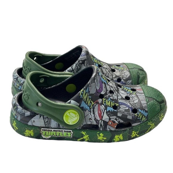 CROCS Other - Crocs Ninja Bump It TMNT Clog Sandal TEENAGE MUTANT NINJA TURTLES Black Seaweed